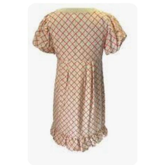 JUICY COUTURE Orange 100% Silk Babydoll Empire Waist Bubble Mini Dress Women's 6 - Picture 2 of 12